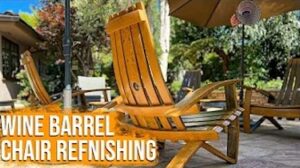 Wine Barrel Chair Refinishing Video