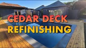 Cedar deck refinishing video