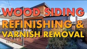 cedar siding and varnish removal video